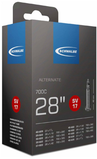 슈발베 SV17 프레스타 타입 자전거 튜브, 1개