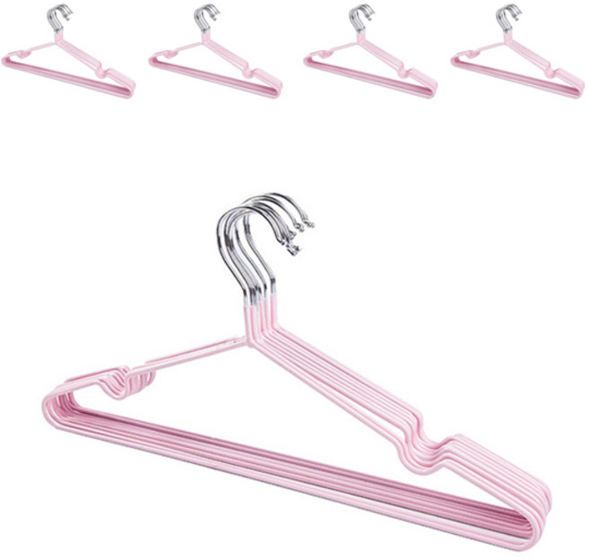 마켓감성 철제 일반형 옷걸이, 핑크, 50개
