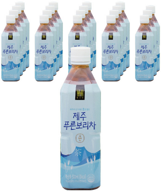 헬스셋 제주 푸른보리차, 500ml, 20개