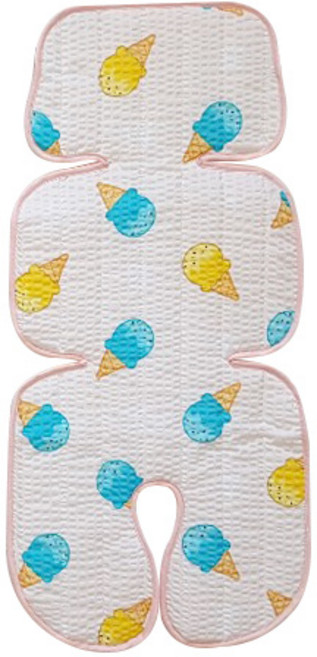 화모 리플 앤 매쉬 유모차 카시트 라이너, 아이스크림, 1개