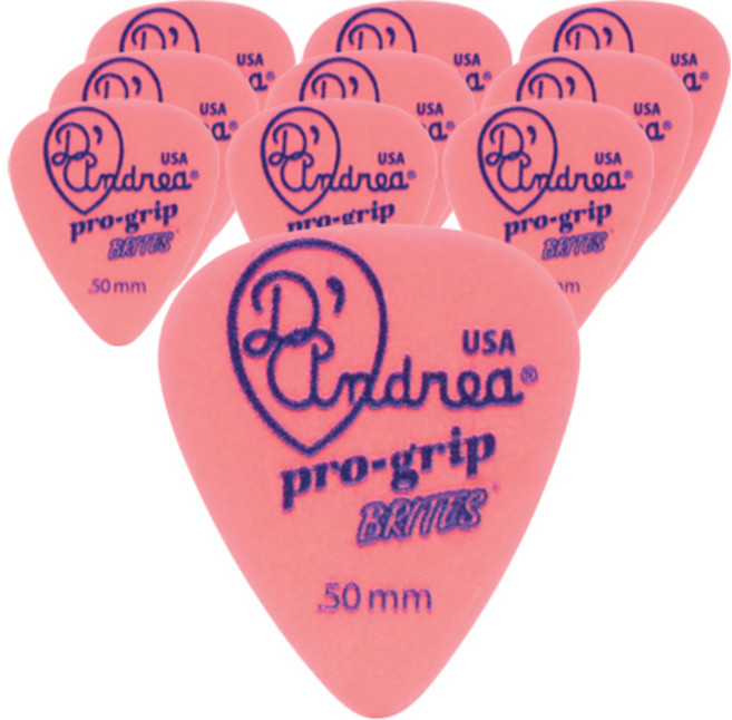 디안드레아 Pro grip Brites 기타피크 0.50mm, 10개