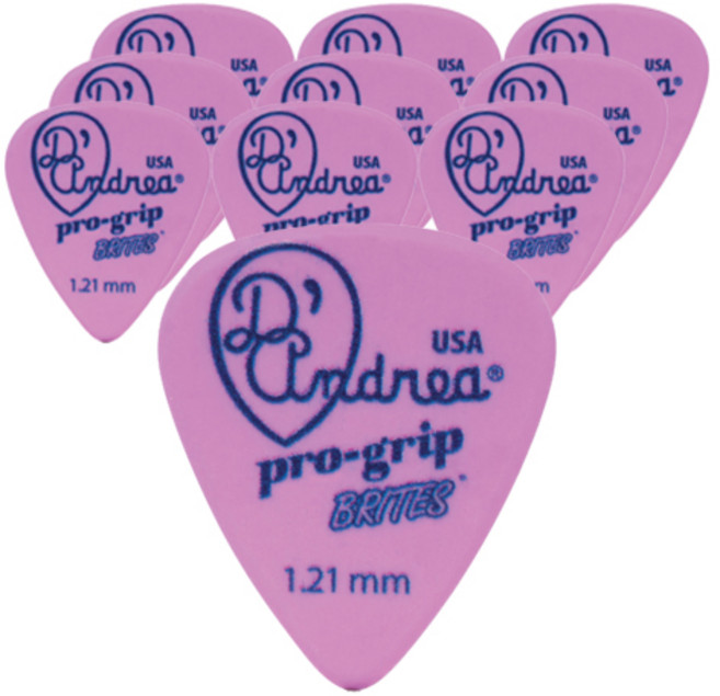 디안드레아 Pro grip Brites 기타피크 1.21mm, 10개