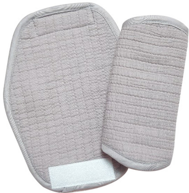 화모 3중직 거즈 침받이, 그레이, 2개