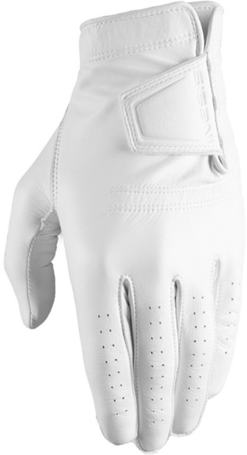 DECATHLON 迪卡儂 Inesis 男士羊皮巡迴高爾夫手套 左手用, 白色