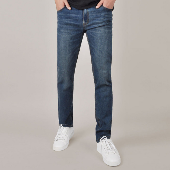 가이스토리 남성용 브러시 워싱 고든 청바지