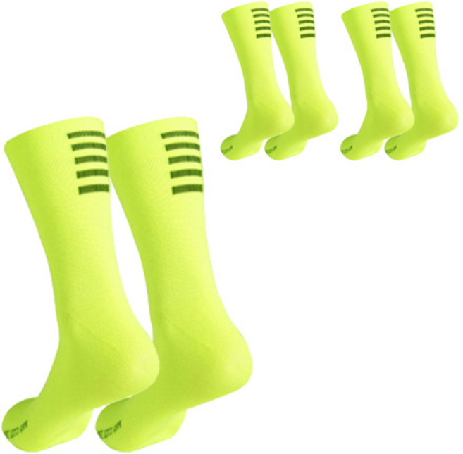 펠레스포츠 사이클링 삭스, 네온옐로우, 3개