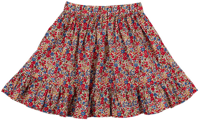 릴리빌리 여아용 리버티 엠마앤조지나 러플 스커트