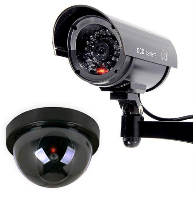 모형 방범용 태양광 IR 카메라 실내외겸용, 단일상품(블랙), 2개