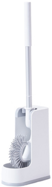 360도 보들 실리콘 변기 청소솔, 화이트, 1개