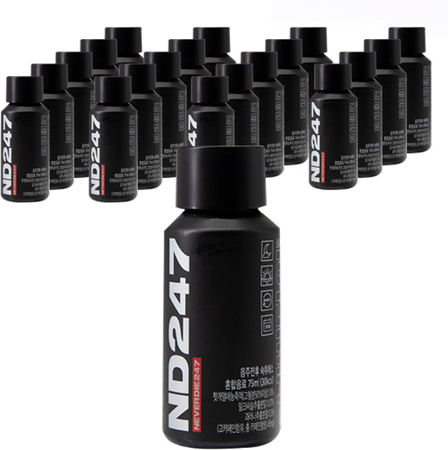 네버다이 ND247 숙취해소음료, 75ml, 20개