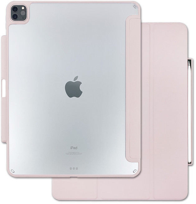 라이노핏 핏 클리어쉴드 플러스 아이패드 케이스, 핑크샌드, 1개
