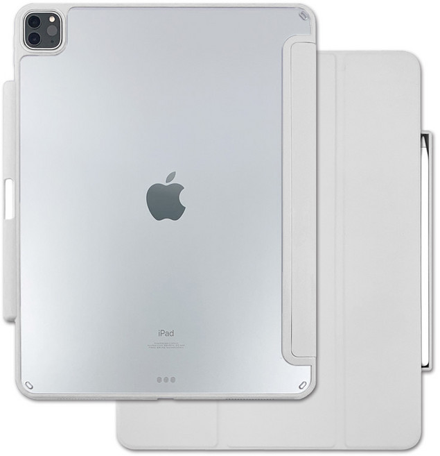 라이노핏 핏 클리어쉴드 플러스 아이패드 케이스, 라이트 그레이, 1개