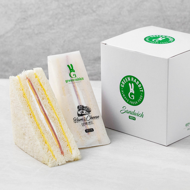 그린래빗 삼색샌드위치, 80g, 8개