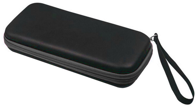 쵸미앤세븐 닌텐도 스위치 라이트 캐링 하드 파우치 블랙, 1개