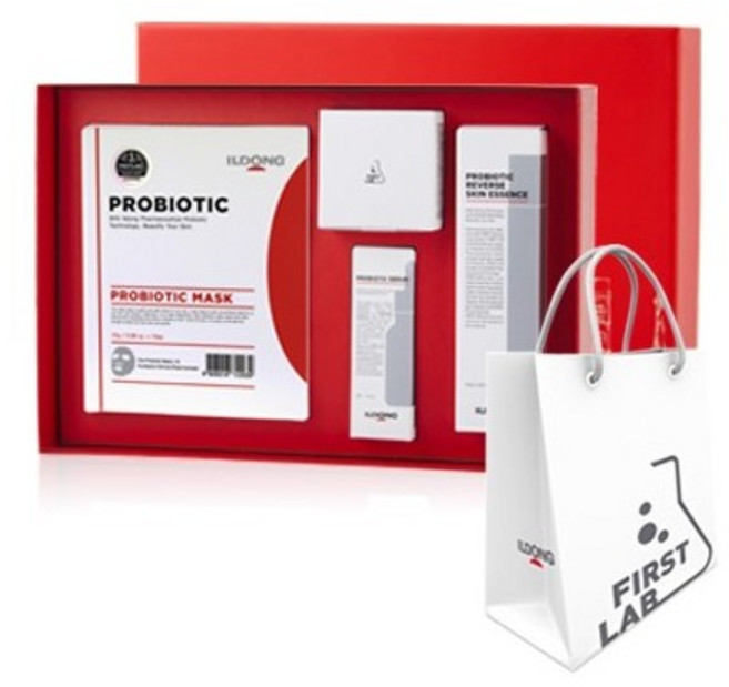 퍼스트랩 프로바이오틱 기초화장품 4종 세트 + 쇼핑백, 1세트