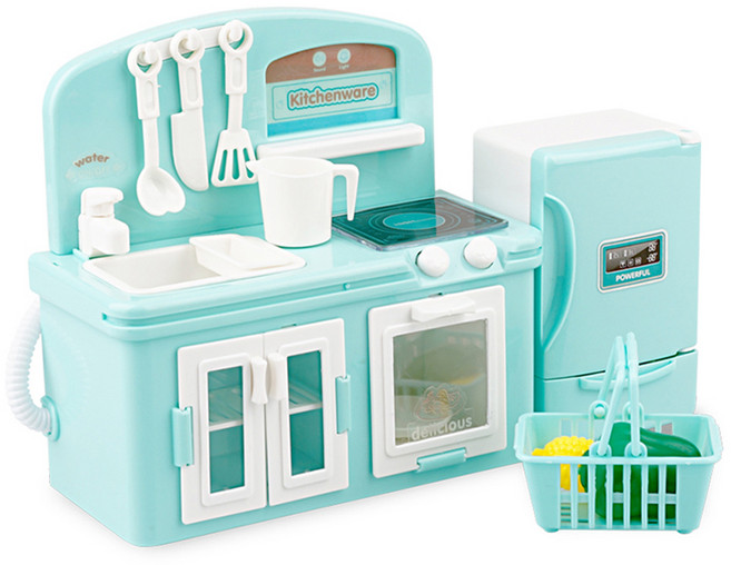 레츠토이 드림키친 미니싱크대 유아 주방놀이 세트, 혼합색상, 1세트