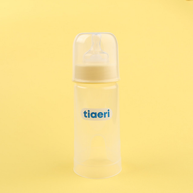 티애리 일회용 젖병 250ml 4단계 Y 7개월이상 수유량 많은아이, 옐로, 1개