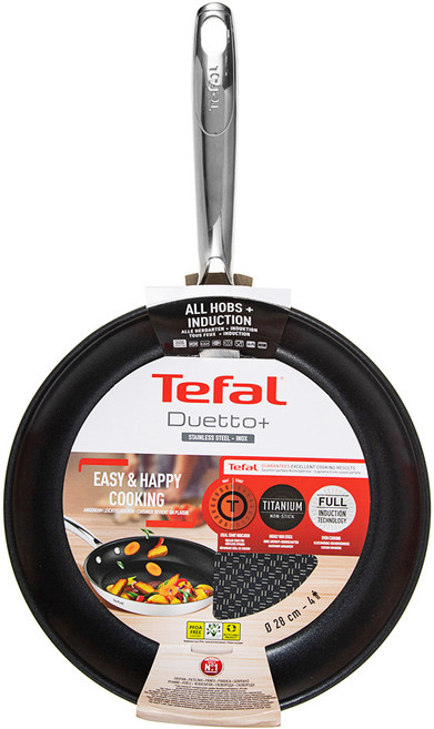 테팔 듀에또 프라이팬 인덕션 IH, 28cm, 1개