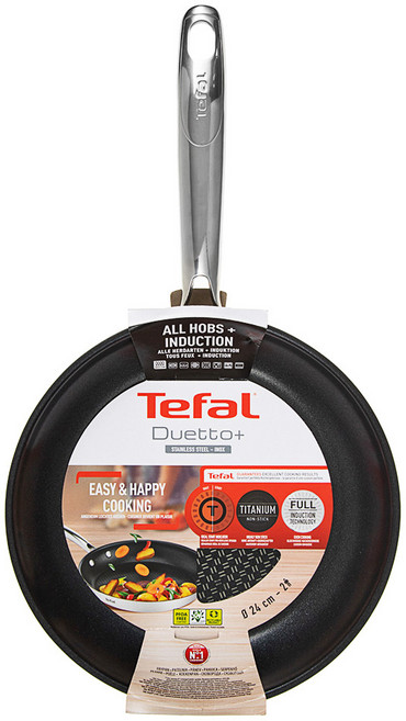 테팔 듀에또 프라이팬 인덕션 IH, 24cm, 1개