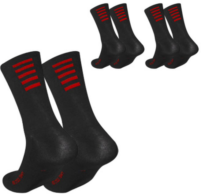 펠레스포츠 사이클링 삭스, 블랙레드, 3개