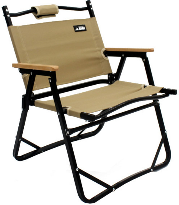 밴프 캠핑용 시그니처 폴딩체어 특대, 베이지(OC104), 1개