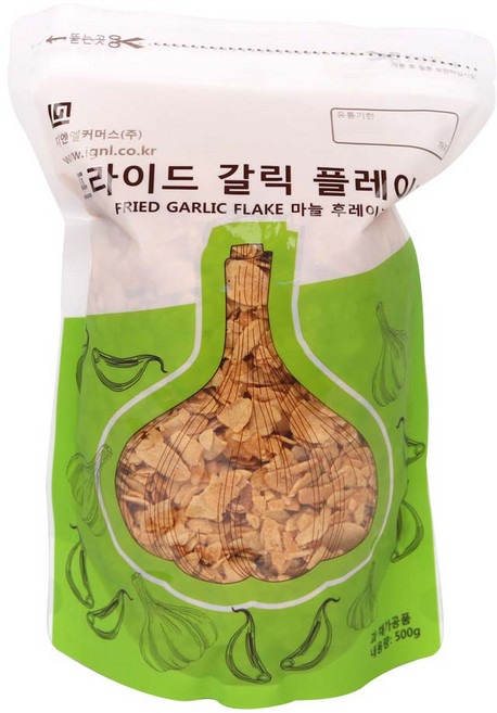 지엔엘커머스 프라이드 갈릭 플레이크, 500g, 1개
