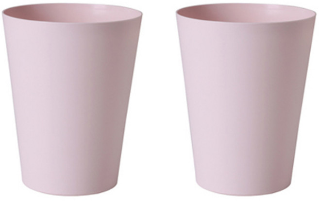 더홈스 플레인 휴지통 9L, 핑크