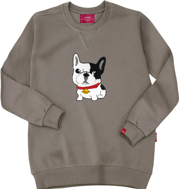 엘라모 남녀공용 3M 부클프렌치 맨투맨