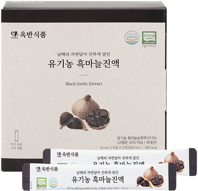 옥반식품 유기농 흑마늘진액, 10ml, 30개
