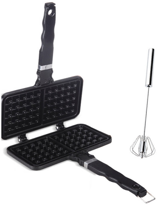 와플팬 + 반자동 거품기, 20.7cm, 1개