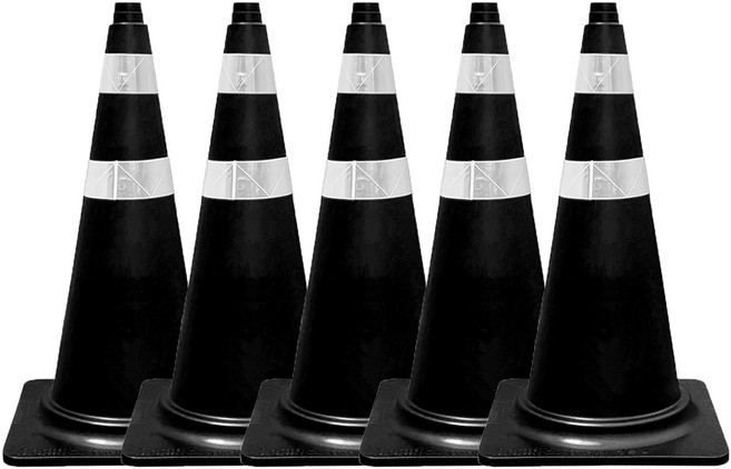 동광세이프 칼라콘, 5개, 검정색