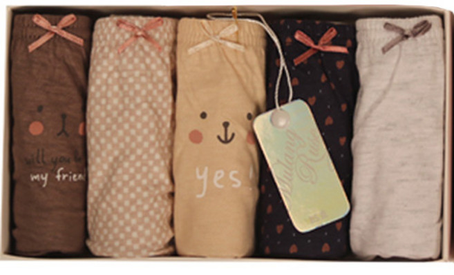 물랑루즈 여성용 셀레네 삼각 팬티 5종 세트