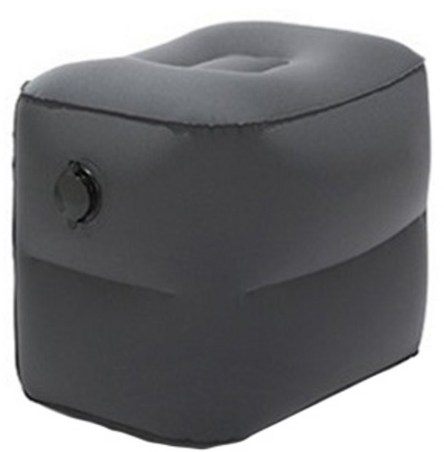 기내 차량용 발 받침쿠션 2단, Grey, 1개