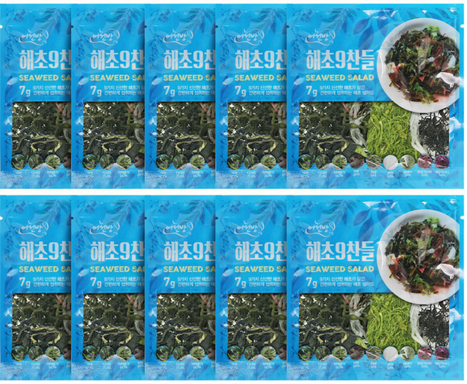 해초9찬들 모듬해초 샐러드, 70g, 1개