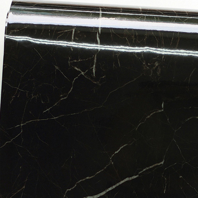 대리석 시트지, 화이트블랙마블유광GNI953, 폭 123cm x 길이 3m
