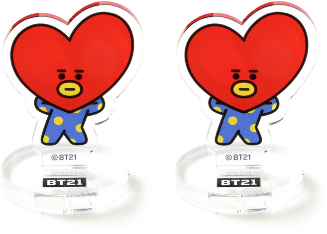 모노폴리 BT21 아크릴 마그넷 스탠드, 타타, 2개