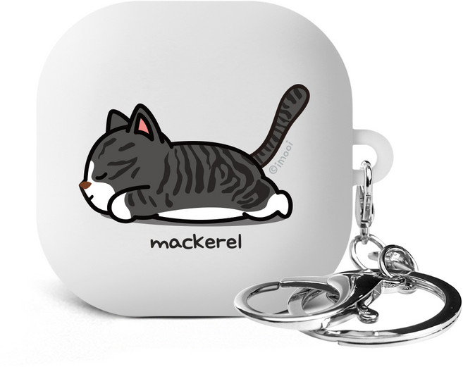 아이무이 갤럭시 버즈 라이브 /버즈2 실리콘 케이스, 코자2 고등어, 1개