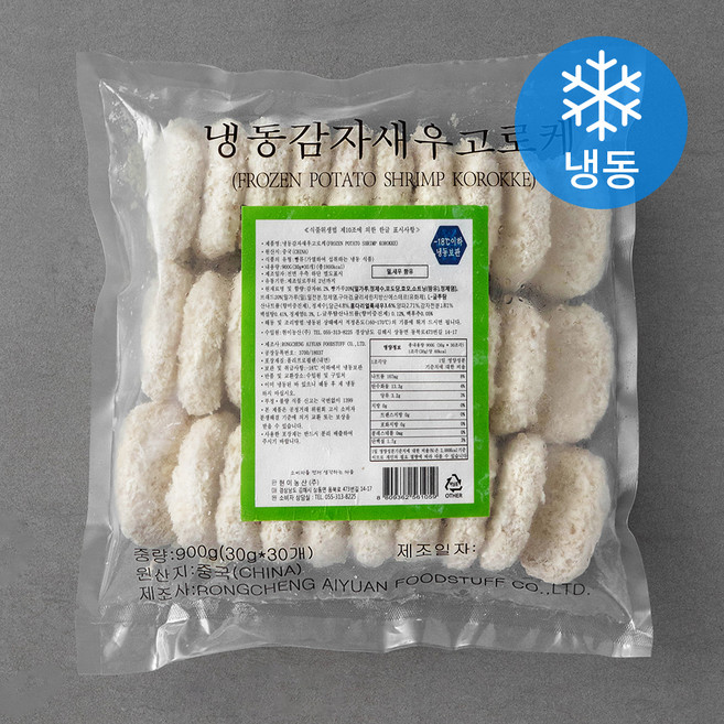 감자새우고로케 (냉동), 900g, 1개
