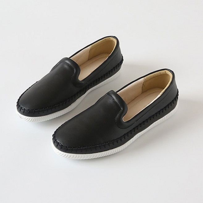 잭앤질 소가죽 매듭라인 슬립온 JC0563