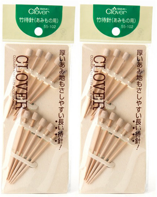 Clover 可樂牌 竹製大頭針 10入, 混合色, 2個