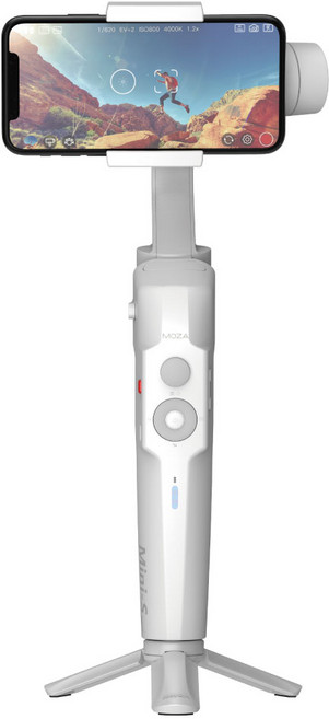 MOZA 폴더블 스마트폰 짐벌 셀카봉 삼각대, Mini-S(화이트)