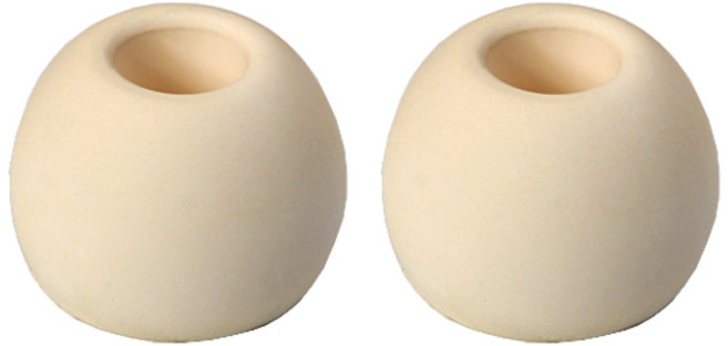 심플한 규조토 칫솔꽂이 원형, 옐로우, 2개