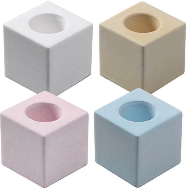 심플한 규조토 칫솔꽂이 사각, 랜덤발송, 4개