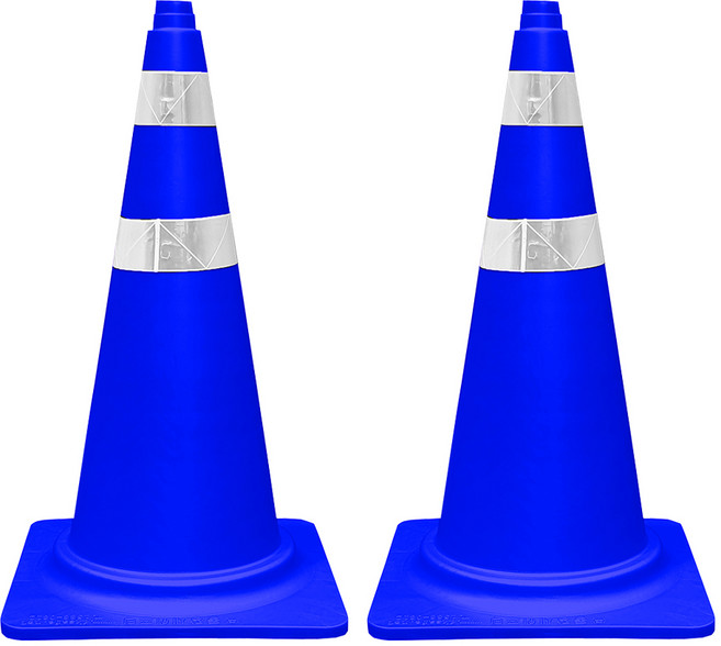 동광세이프 칼라콘, 2개, 청색