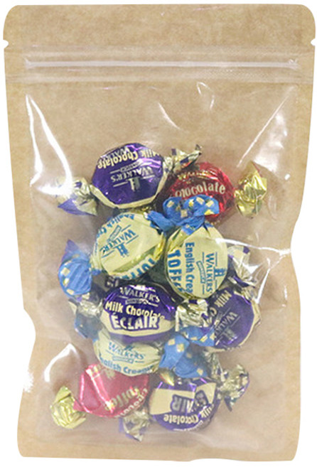 베스트팩 전면 투명 후면 크라프트 지퍼봉투 17호 17 x 25 cm, 1개입, 100개