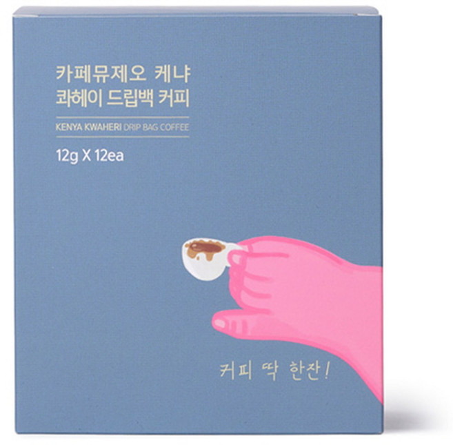 카페뮤제오 케냐 콰헤이 드립백커피, 1개, 12개입, 12g