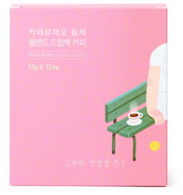 카페뮤제오 돌체 블랜드 드립백커피, 12g, 12개입, 1개