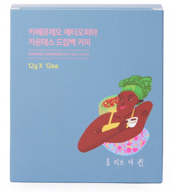 카페뮤제오 에티오피아 드립백커피, 12g, 12개입, 1개