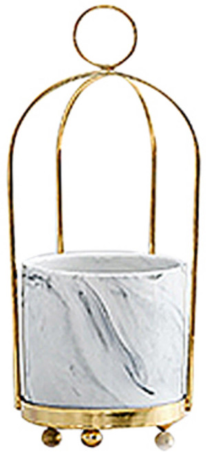 멋스러운 대리석 세라믹 다용도 원형통, 스타일 4, 1개