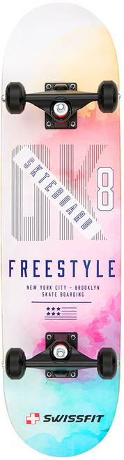 swissfit 加拿大楓木高級型滑板 + 專用包套組, 花式, 1個